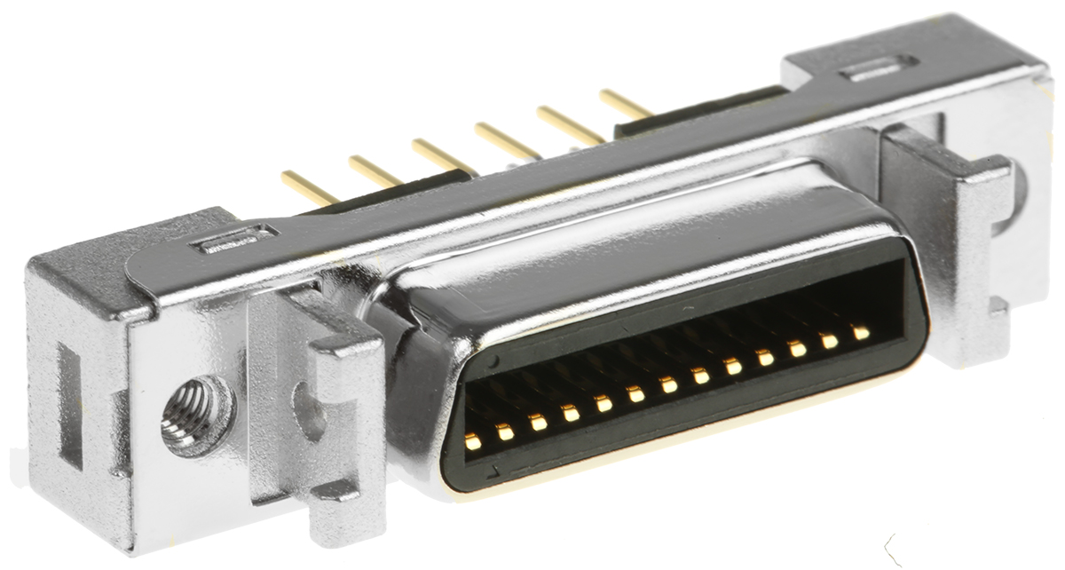 3M MDR 102 26 Way Through Hole D-sub Connector Socket, 1.27mm Pitch