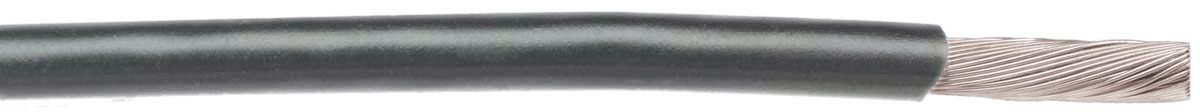 Alpha Wire Hook-up Wire TEFLON Series Grey 0.35 mm² PTFE Equipment Wire, 22 AWG, 7/0.25 mm, 30m, PTFE Insulation,