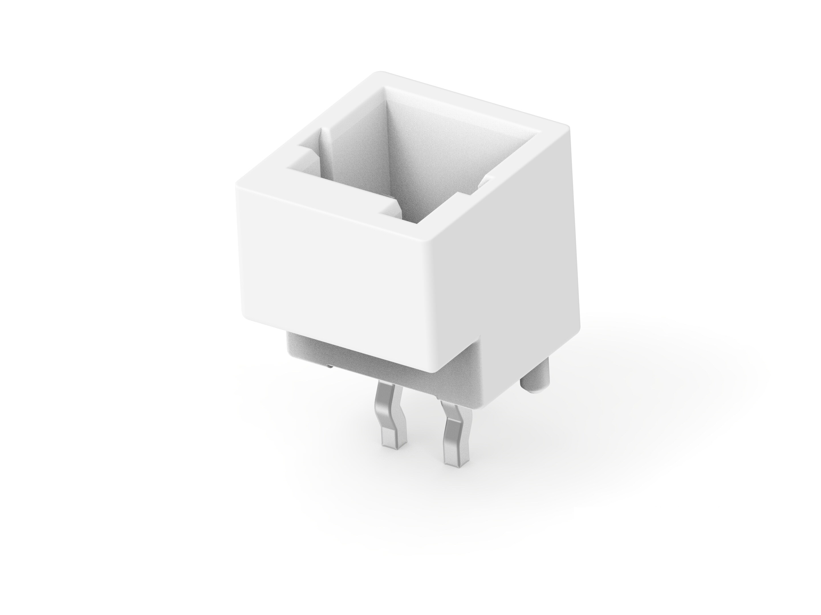 TE Connectivity GRACE INERTIA 2.0 Series Vertical Board PCB Header, 2 Contact(s), 2 mm Pitch, 1 Row, Shrouded