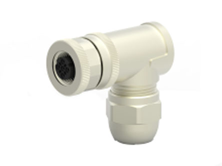 TE Connectivity Circular Connector, 4 Contacts, Cable, M12 Connector, Socket, Female, IP67, T411 Series