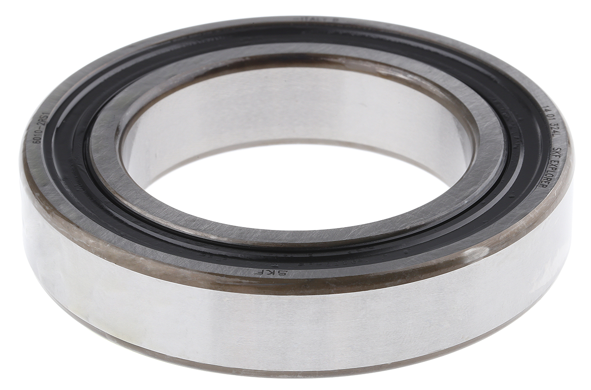 SKF 6010-2RS1 1 Row Ball Bearing - 50 mm ID, 80 mm OD