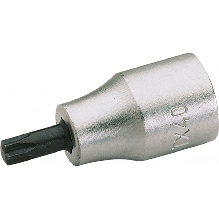 SAM 1/4 in Drive 8mm Standard Socket, Torx Bit, T8, 35 mm Overall Length