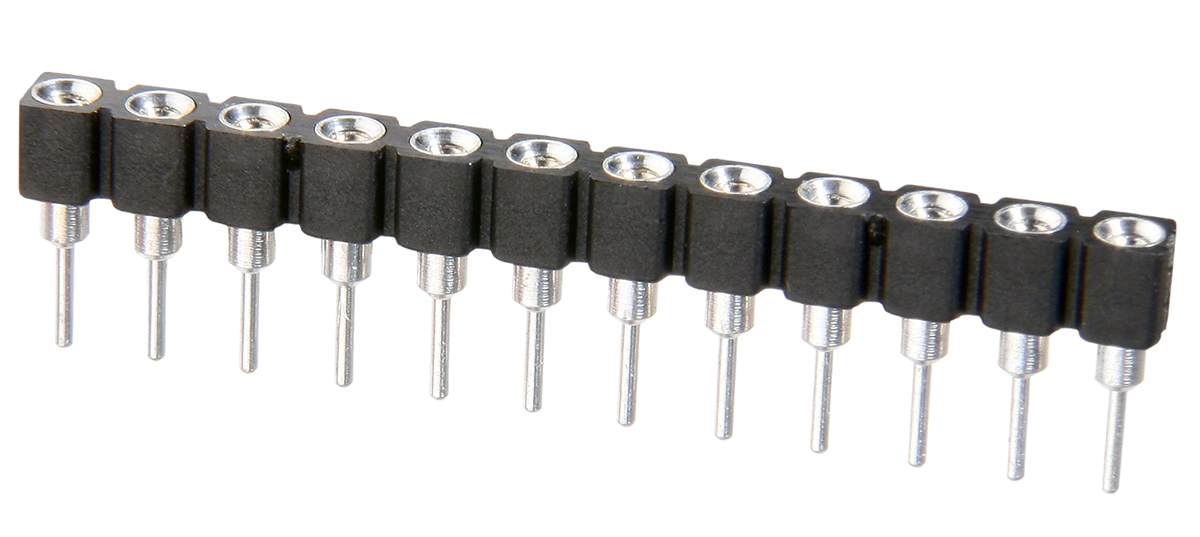 32 Way HARWIN Vertical Through Hole 2.54mm SIL Socket, Solder, 1A