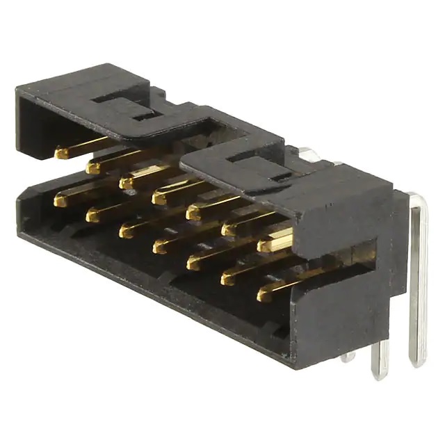 Molex Milli-Grid Series Right Angle Through Hole PCB Header, 14 Contact(s), 2 mm Pitch, 2 Row, Shrouded