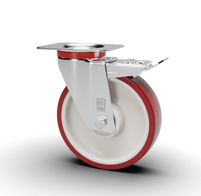 RS PRO Swivel Castor Wheel, 120kg Capacity, 100mm Wheel