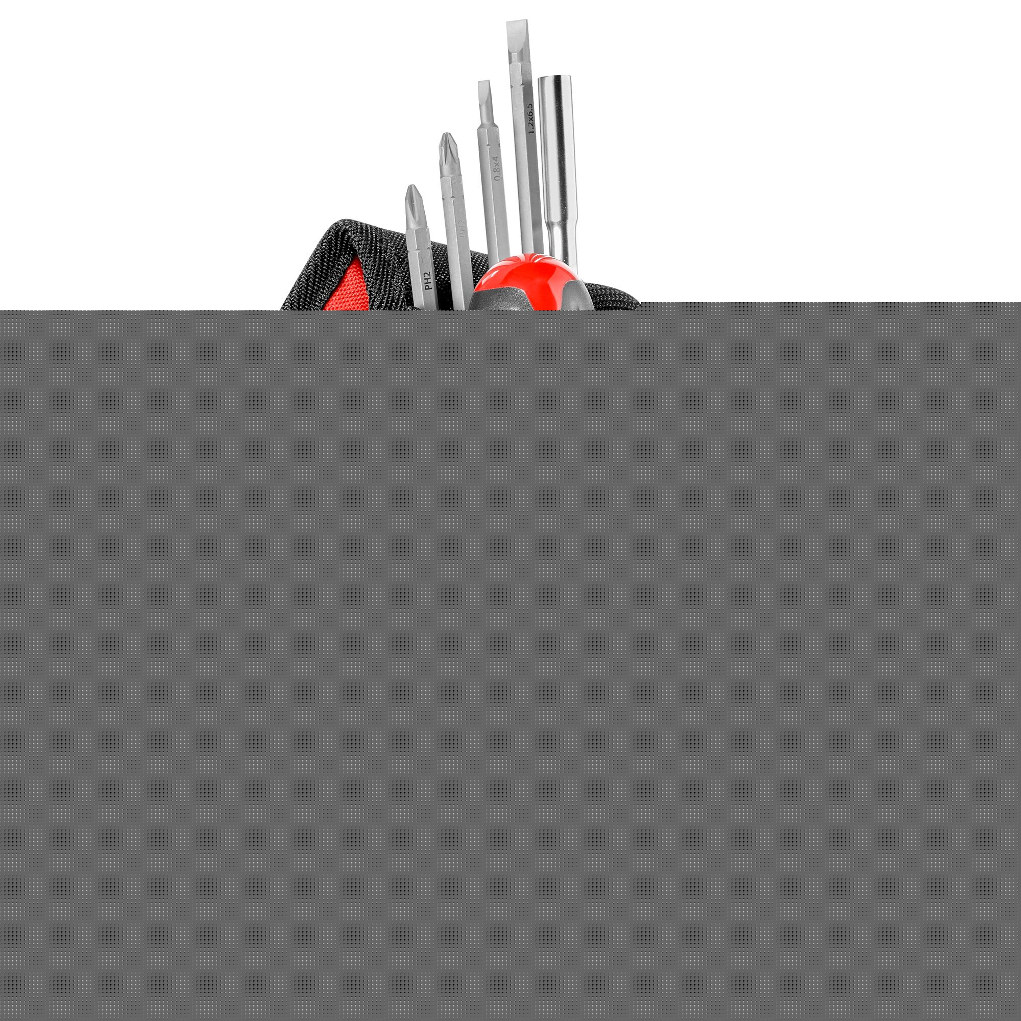 Facom Screwdriver Bit Set 6 Pieces, Hexagon, Phillips, Pozidriv, Slotted