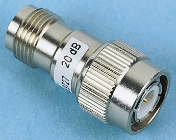 Radiall 50Ω RF Attenuator Straight TNC Connector TNC Plug to TNC Socket 10dB, Operating Frequency 3GHz