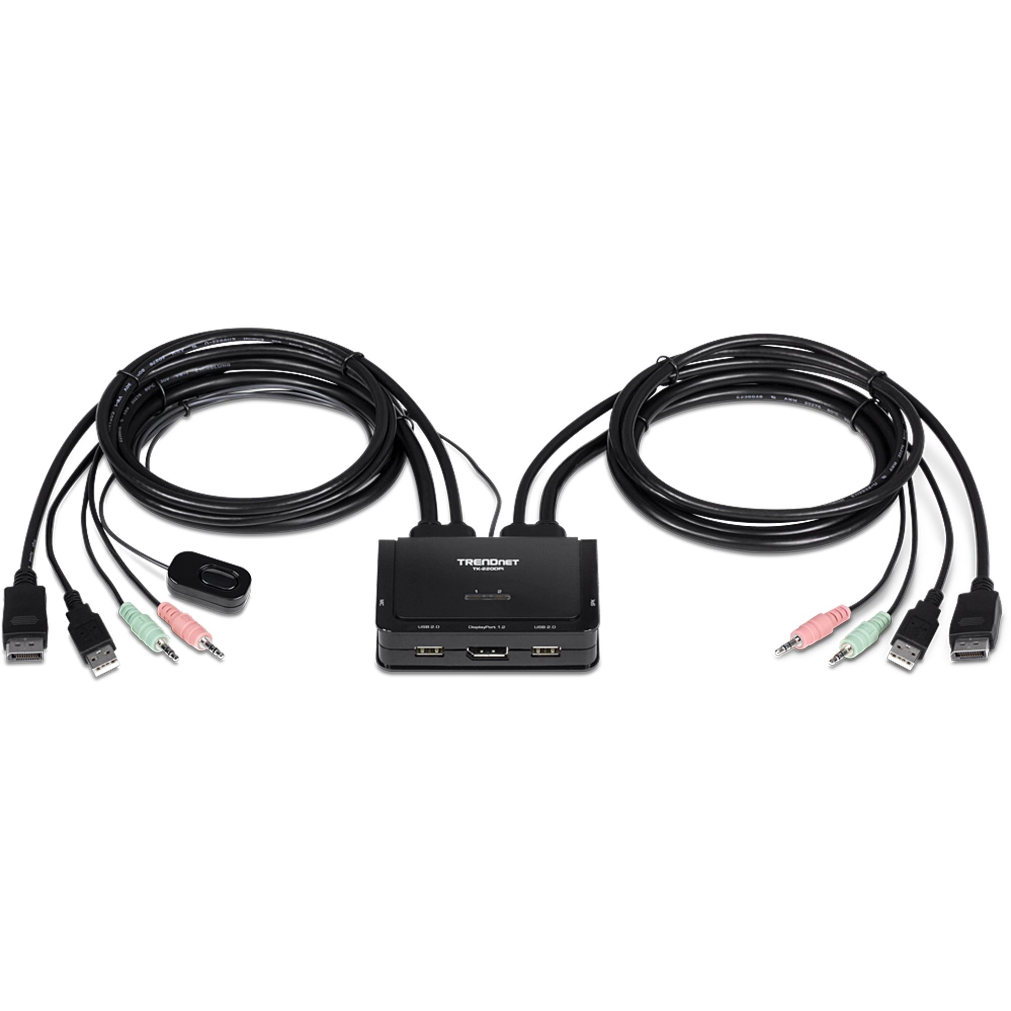 2-Port 4K DisplayPort KVM Switch