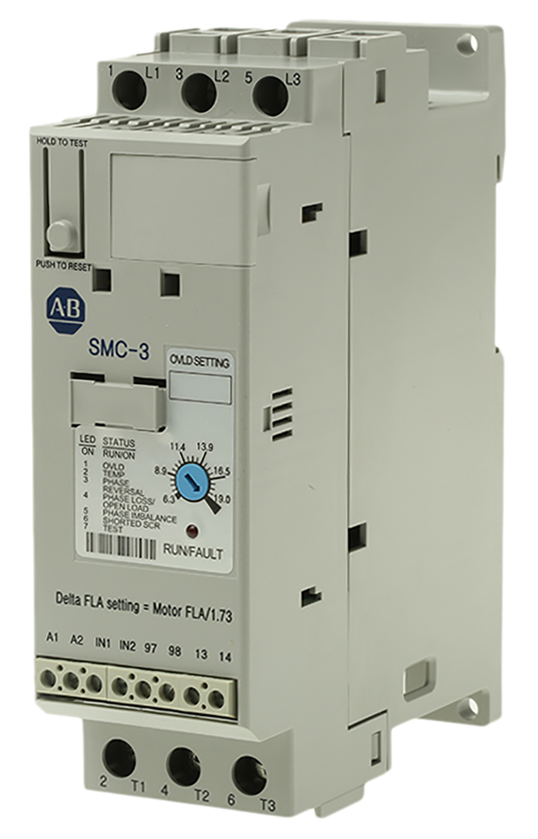 Allen Bradley Soft Starter, , 7.5 kW, 460 V ac, 3 Phase, IP2X