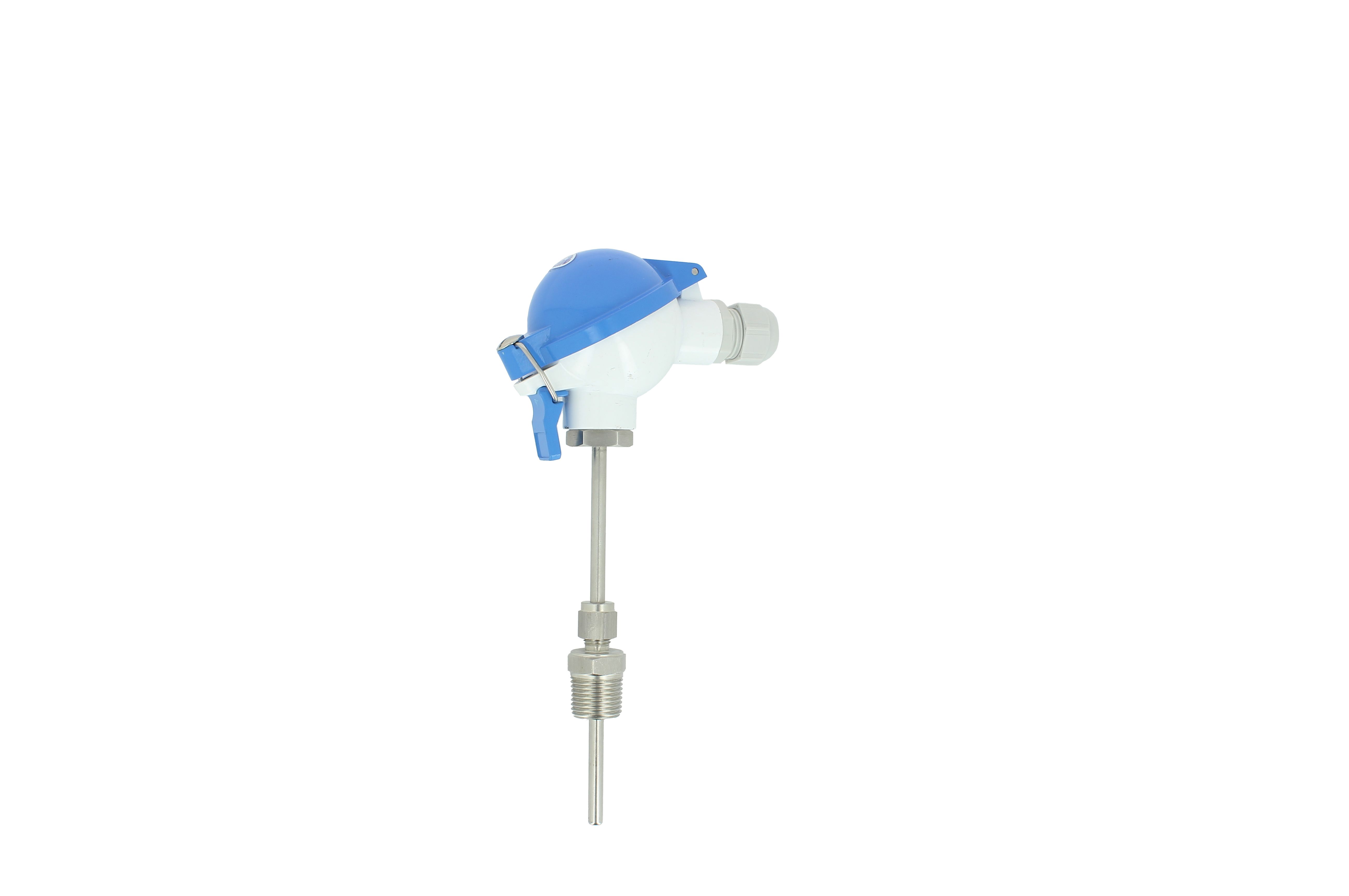 GEORGIN PT100 Temperature Probe, 6mm Dia, 100mm Long, NPT 1/2, +400°C Max