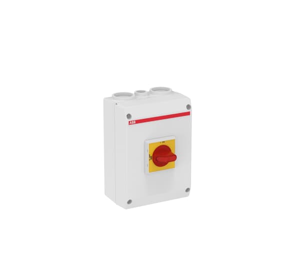 ABB 4P Pole Screw Mount Switch Disconnector - 80A Maximum Current, 37kW Power Rating, IP65