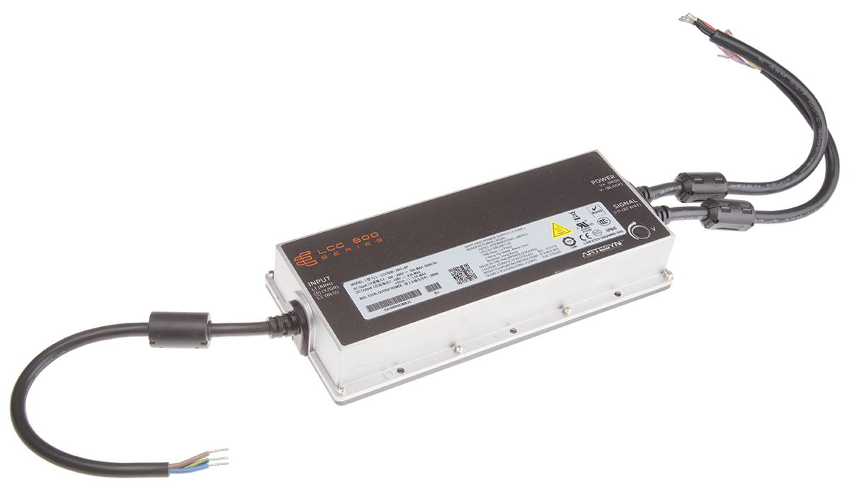 Artesyn Switching Power Supply, LCC600-28U-4P, 28V dc, 21.4A, 600W, 1 Output, 90 → 264V ac Input Voltage