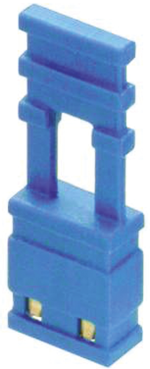 HARWIN Jumper Female Straight Blue Closed Top, Handle Pull 2 Way 1 Row 2.54mm Pitch