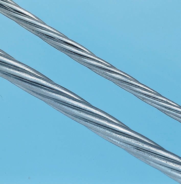 RS PRO Galvanised Metal Wire Rope, 50m