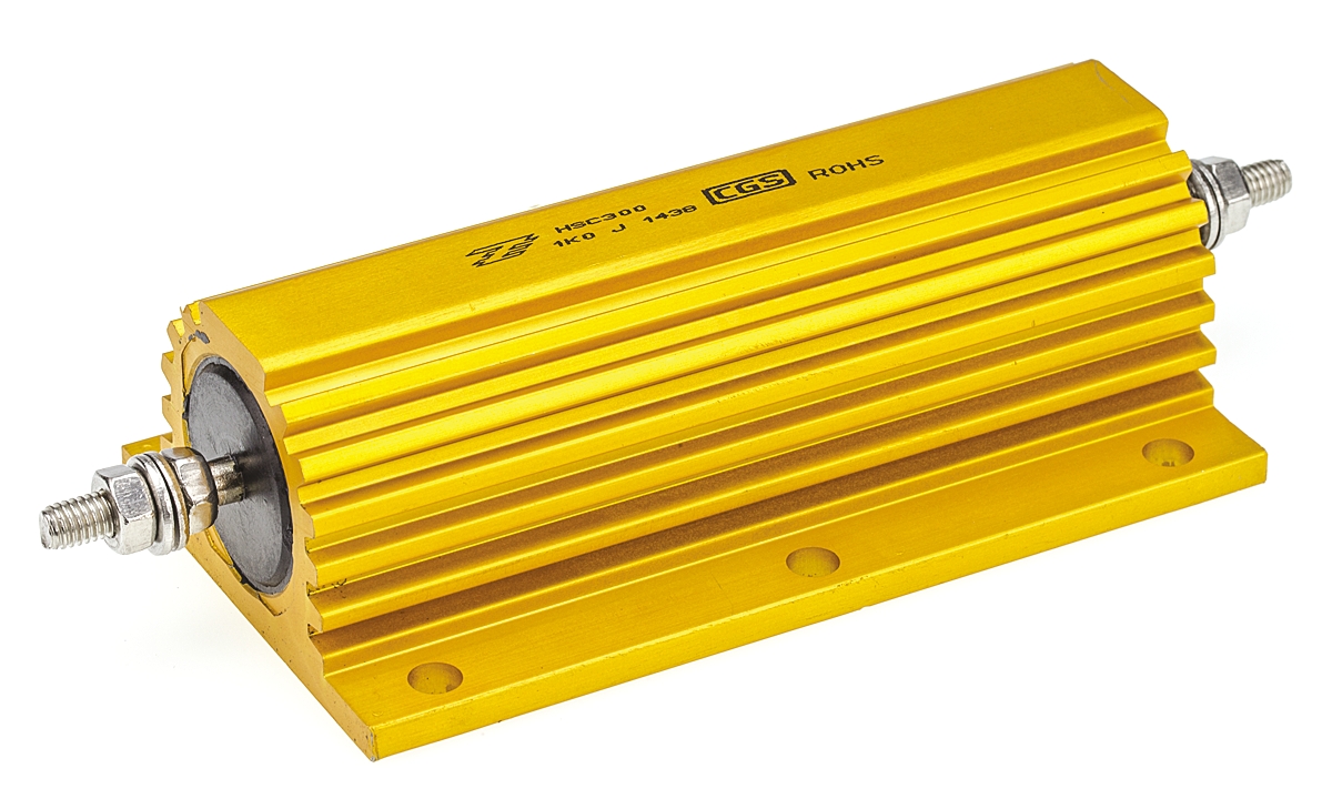 TE Connectivity, 1kΩ 300W Wire Wound Chassis Mount Resistor HSC3001K0J ±5%