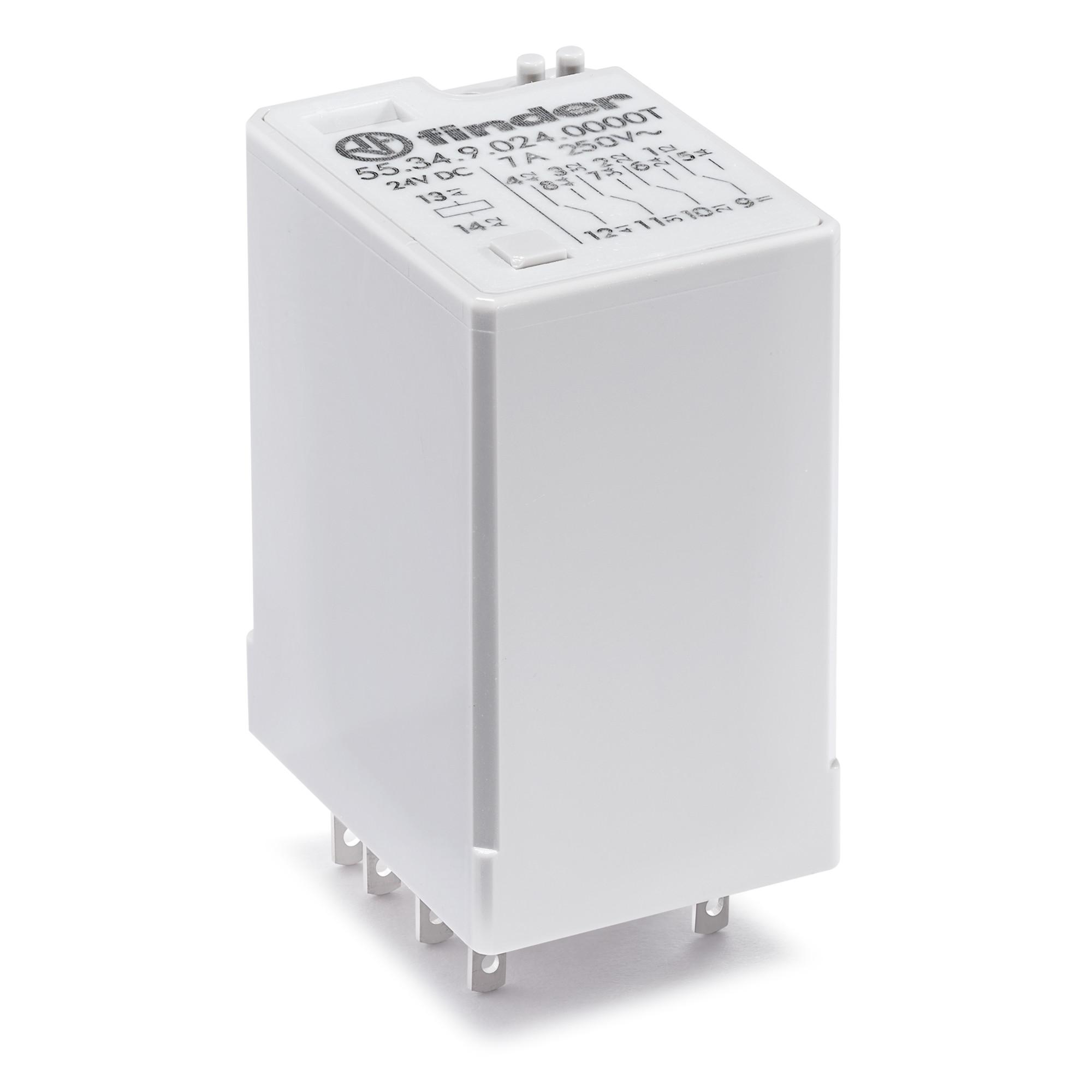 Finder Plug-In Mount Relay, 24V dc Coil, 7A Switching Current
