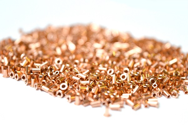 PTH400-RIV0.6, Copper Through Hole Contact Rivets PCB Rivet for 0.6mm Diameter, 2.2mm Length With 1.6mm Maximum
