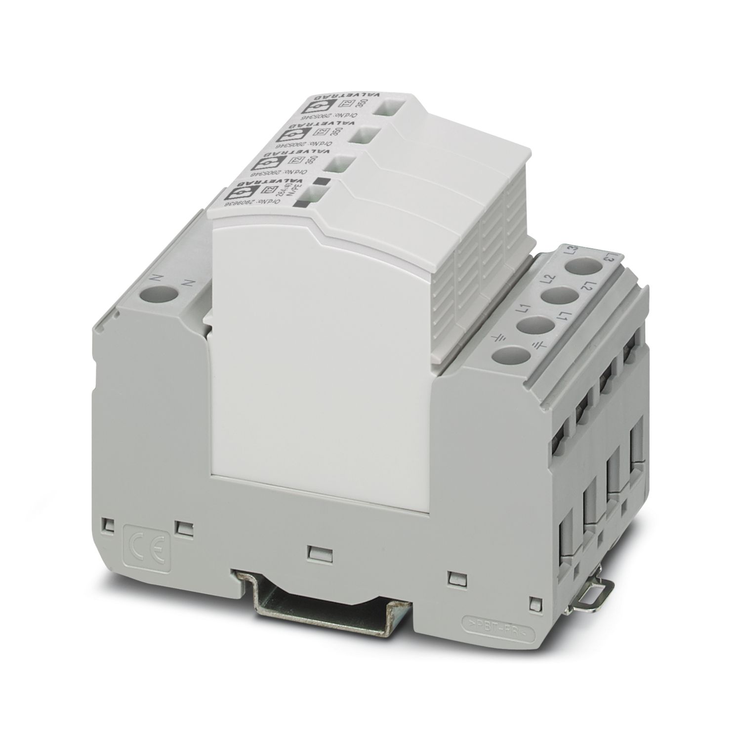 Phoenix Contact 3 Phase Surge Protector, DIN Rail Mount