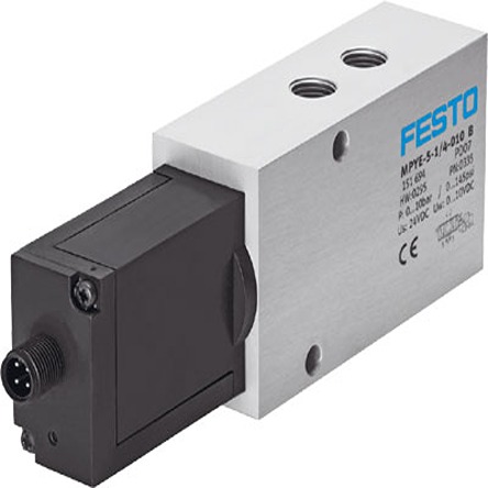 Festo 5/3 Closed Pneumatic Control Valve MPYE Series, G 1/4, G 1/4, 161980