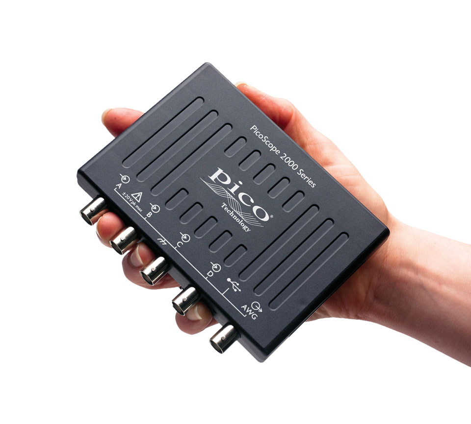 Pico Technology 2204A PicoScope 2000 Series, 10MHz PC Based Oscilloscope, 2 Analogue Channels - RS Calibrated