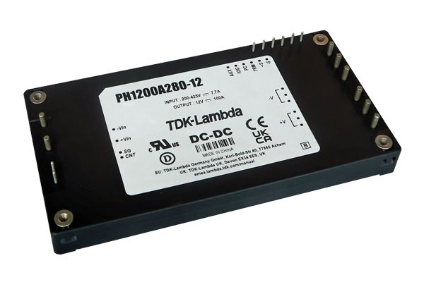 TDK-Lambda Switching Power Supply, PH1200A280-48, 48V dc, 25A, 1.2kW, 1 Output, 200 → 425V dc Input Voltage