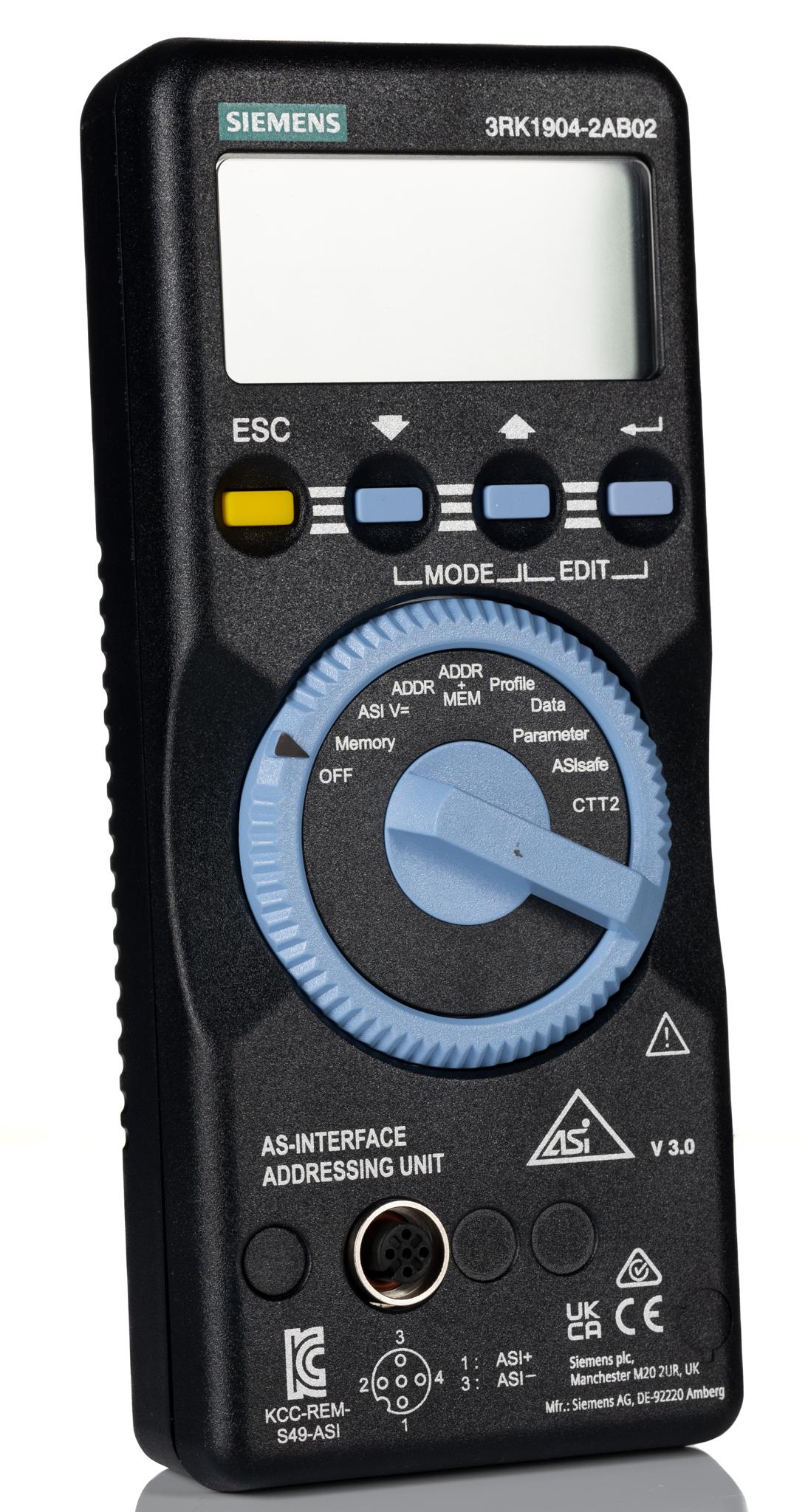 Siemens AS-I Series Addressing Unit for Use with AS-i Slave Modules
