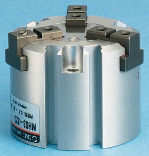 SMC 3 Finger Double Action Pneumatic Gripper, MHS3-16D, Parallel Gripping Type