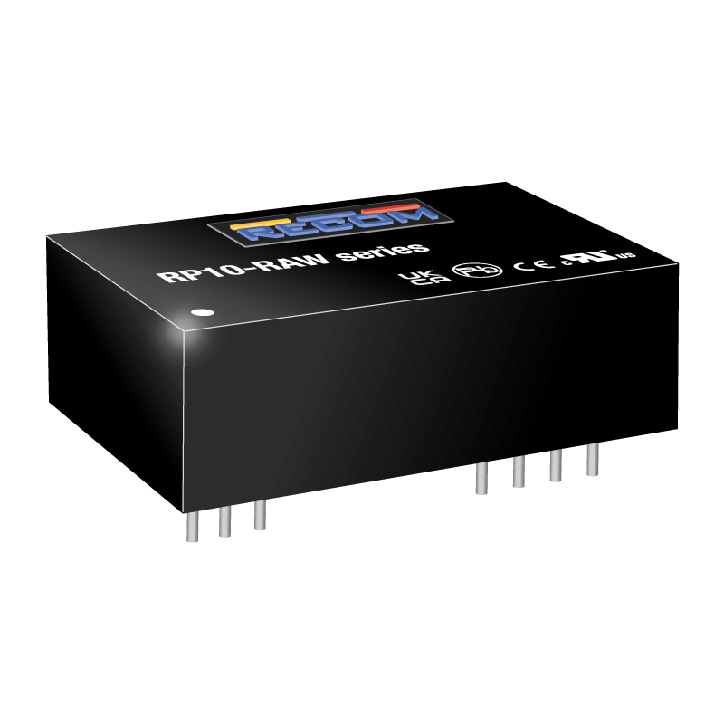 Recom RP10-RAW DC-DC Converter, 12V dc/ 830mA Output, 36 → 160 V dc Input, 10W, Through Hole, +75°C Max Temp