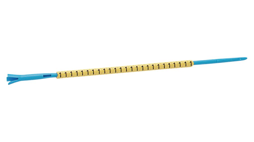 Partex Marking Systems MD02 Cable Marker, Yellow, 1.3 - 3mm Cable, MD02/PA YELLOW 25 (1)