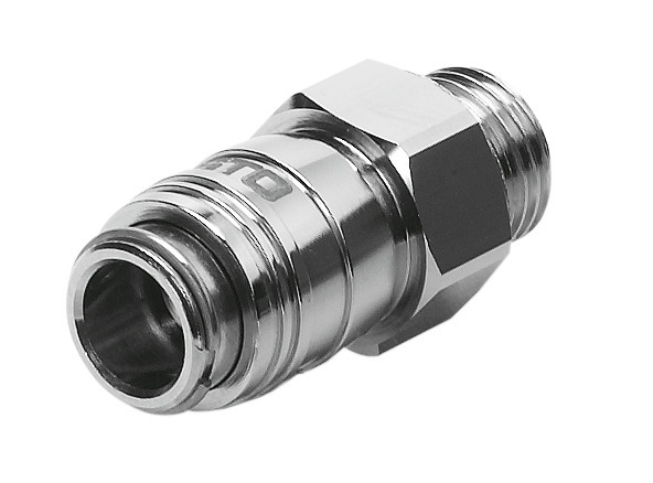 Festo Brass Male Pneumatic Quick Connect Coupling, G 1/8 Male Threaded