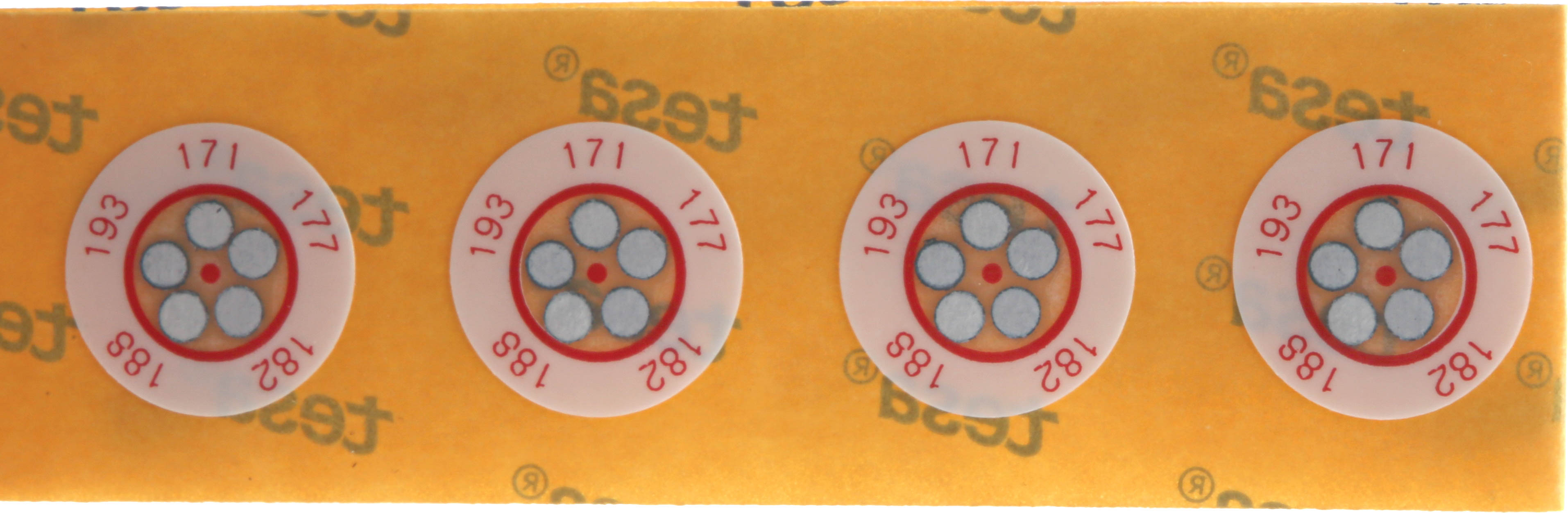 RS PRO Non-Reversible Temperature Sensitive Label, 171°C to 193°C, 5 Levels