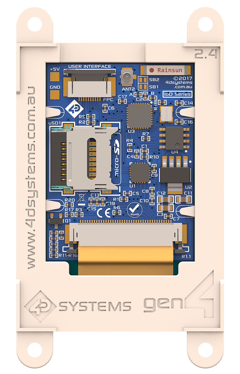 4D Systems gen4-IoD-24T TFT LCD Colour Display / Touch Screen, 2.4in, 240 x 320pixels