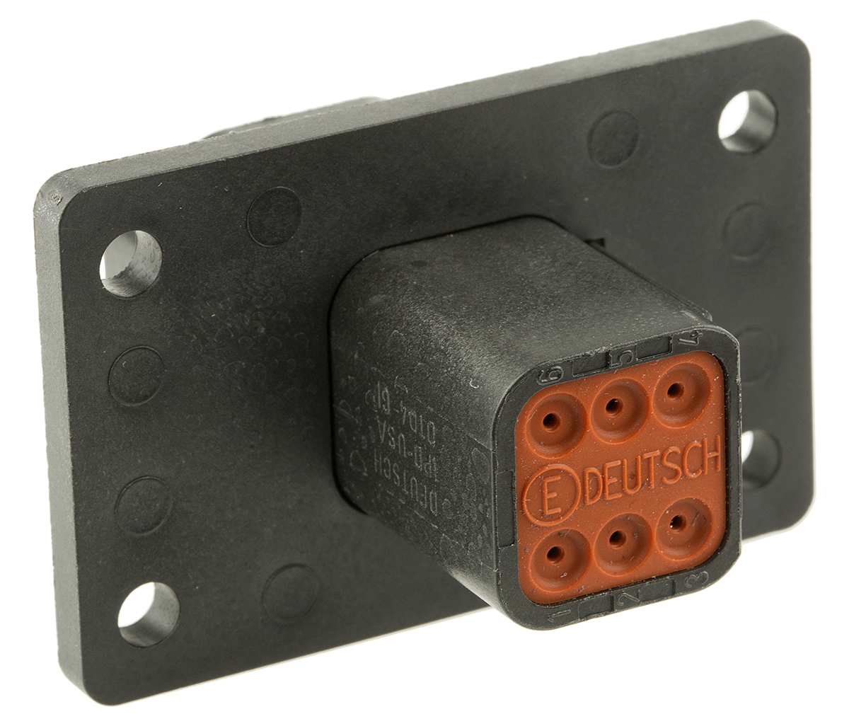 Deutsch, DT Automotive Connector Socket Panel Mount 6 Way DT04-6P-CL06