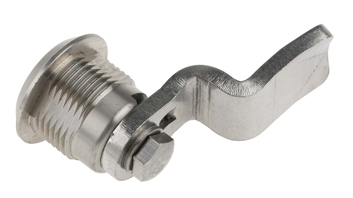 Steinbach & Vollman Stainless Steel Tumbler Lock, 32mm Panel-to-Tongue, 20.2 x 20.2mm Cutout, Key Unlock