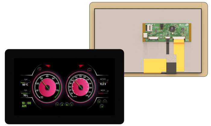 4D Systems RP2350-90CT-CLB TFT LCD Colour Display / Touch Screen, 9in, 800 x 480pixels