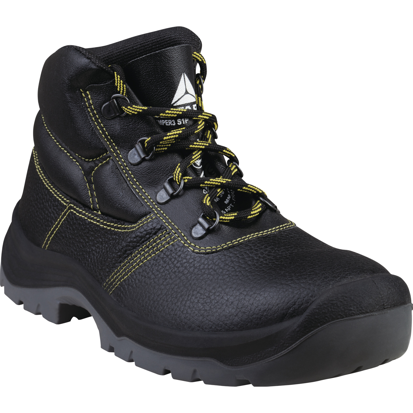 Delta Plus ATACAMA Black Steel Toe Capped Unisex Safety Boots, UK 4, EU 37