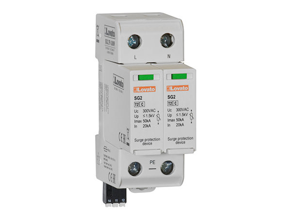 Lovato 2 Phase Surge Protector, 50kA