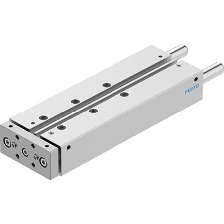 Festo Pneumatic Guided Cylinder - DFM-16-125-B-PPV-A-KF, 16mm Bore, 125mm Stroke, DFM Series, Double Acting