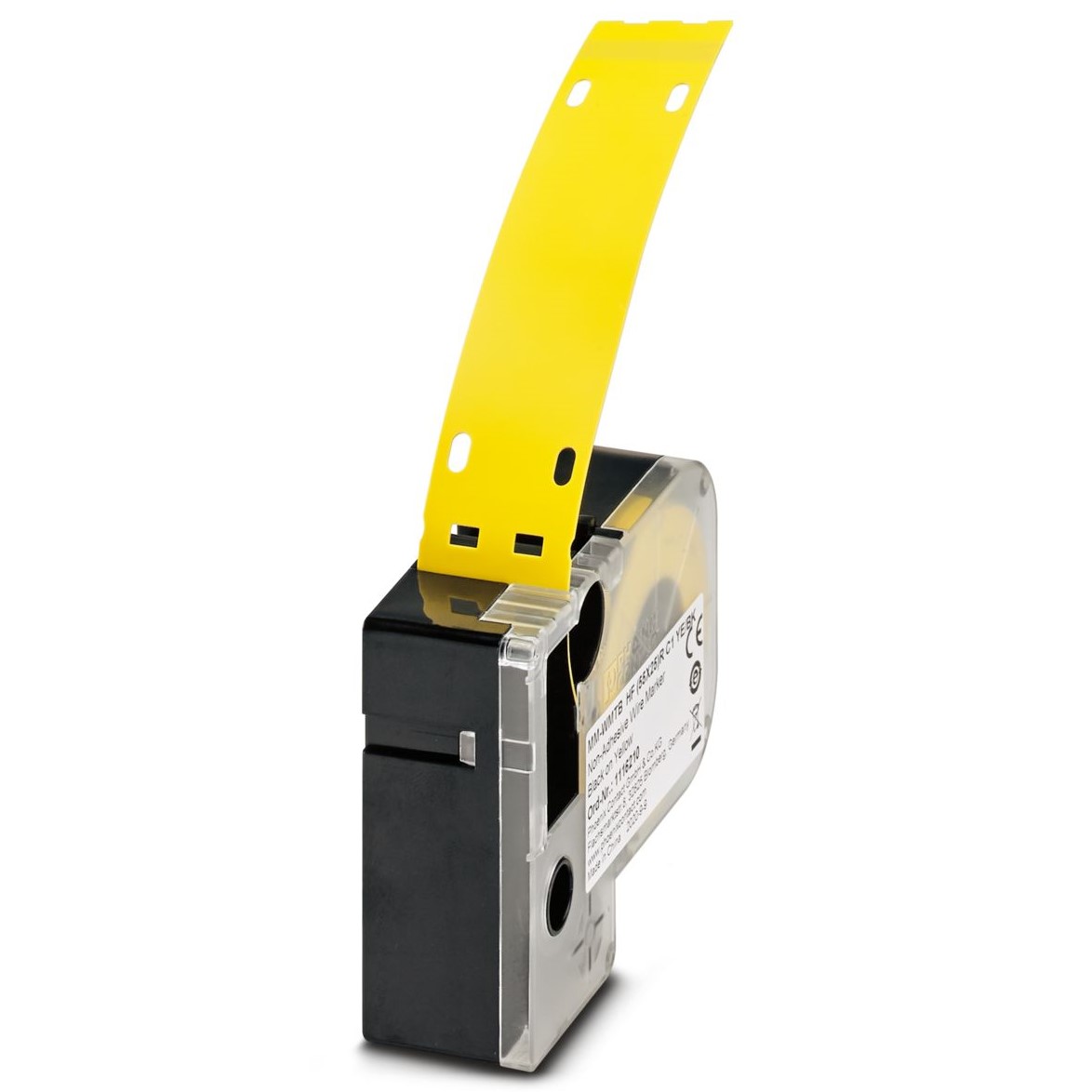 Phoenix Contact MM-WMTB HF (55X25)R C1 YE/BK Cable Tie Cable Marker, Black/Yellow, 6 → 115mm Cable, for , for