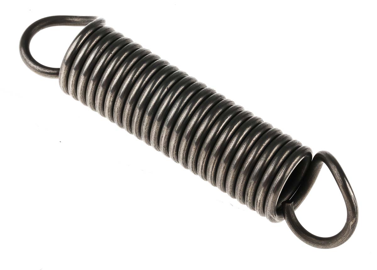 RS PRO Steel Extension Spring, 85.5mm x 18mm