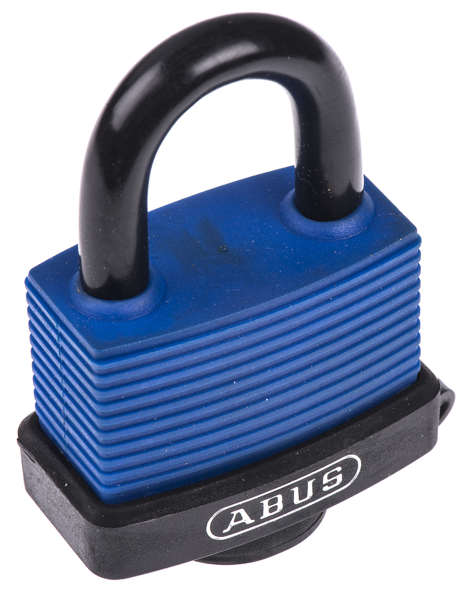 ABUS Key Weatherproof Brass, Stainless Steel Weatherproof Padlock, 8mm Shackle, 53mm Body