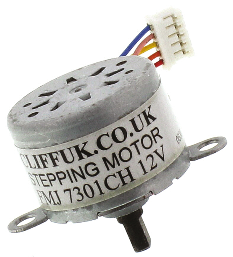 Cliff Electronics Stepper Motor, 40mNm Torque, 12 V, 5.625 °, 11.25 °, 3mm Shaft