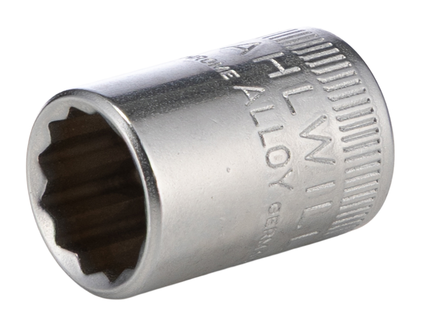 STAHLWILLE 1/4 in Drive 7/16in Standard Socket, 12 point, 23 mm Overall Length