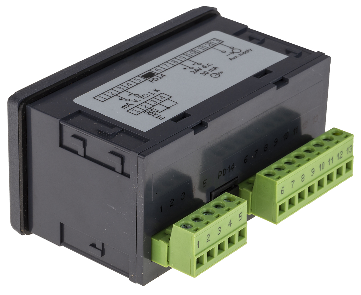 Lumel N24 LED Digital Panel Multi-Function Meter for 0 → 20 mA, 92mm x 45mm