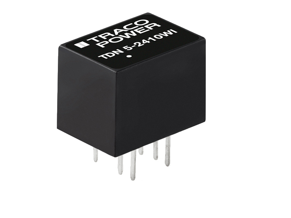 TRACOPOWER TDN 5WI DC-DC Converter, ±12V dc/ 210mA Output, 4.5 → 12 V dc Input, 5W, Through Hole, +75°C Max Temp