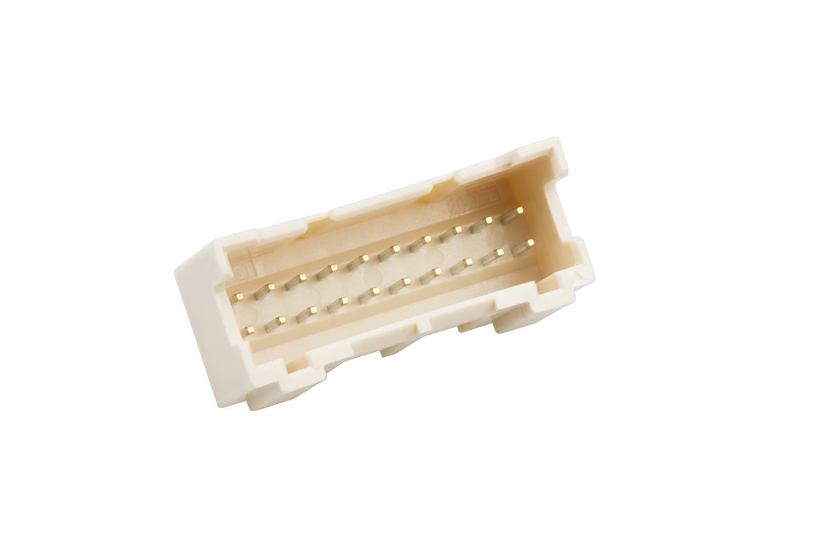 JST PAD Series Straight Through Hole PCB Header, 20 Contact(s), 2 mm Pitch, 2 Row, Shrouded