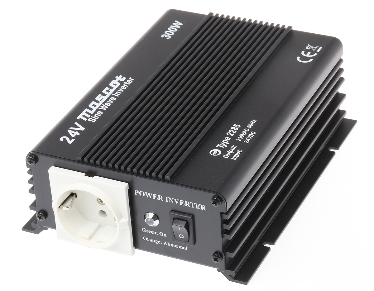 Mascot Pure Sine Wave 300W Power Inverter, 20 → 30V dc Input, 230V ac Output