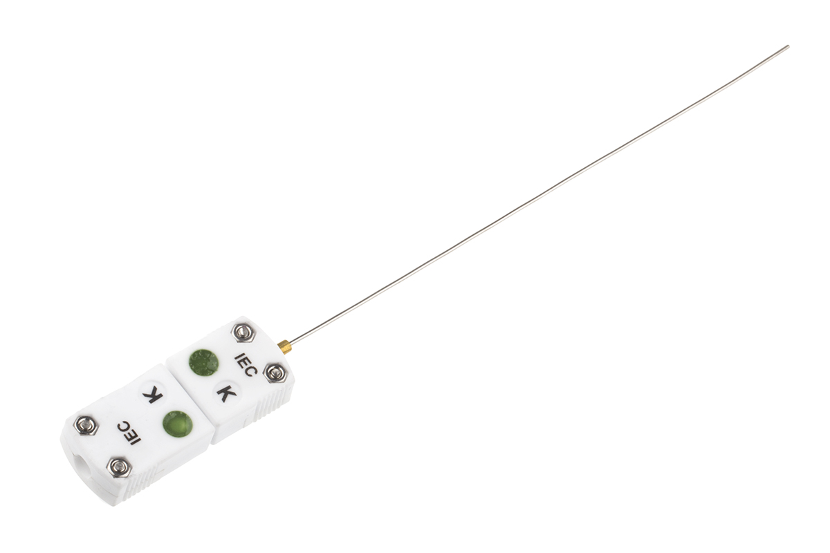 RS PRO SYSCAL Type K Mineral Insulated Thermocouple 150mm Length, 1mm Diameter → +750°C