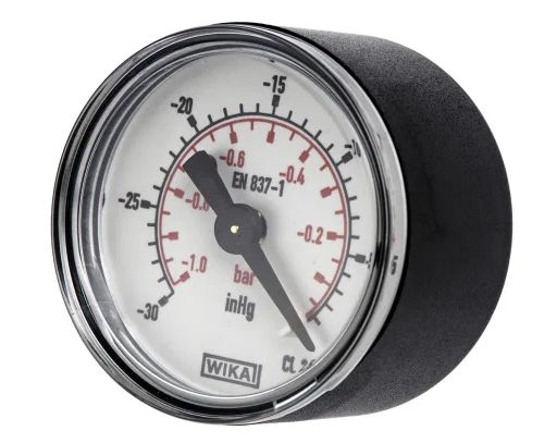 WIKA G 1/4 Analogue Pressure Gauge 0bar Back Entry 63mm Outside Diameter