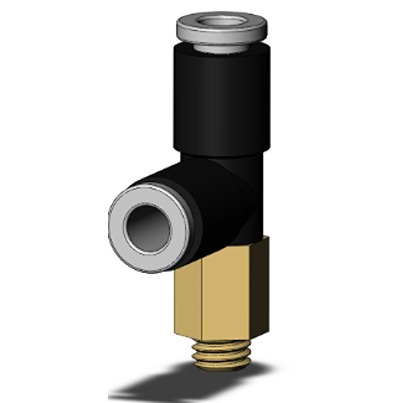 SMC KQ2 Series One-touch Fitting, Push In 4 mm to M5 x 0.8, Threaded-to-Tube Connection Style, KQ2Y04-M5A-X35